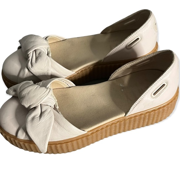 Fenty x puma women’s creepers slip on leather platform shoes size 8.5 - Picture 1 of 5
